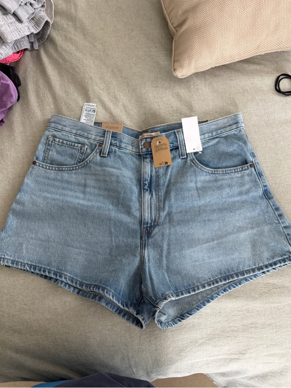 Levi's Light Blue Denim Jean Shorts